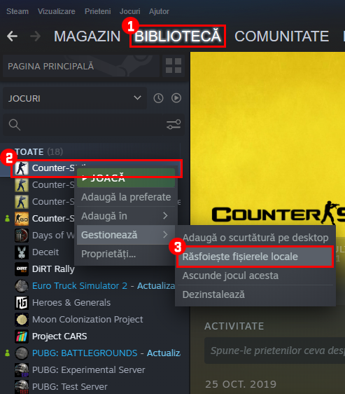 Cum să aflați unde este instalat CS 1.6 Steam