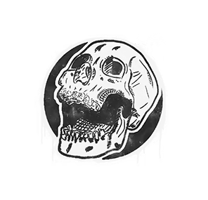 Rising Skull Graffiti