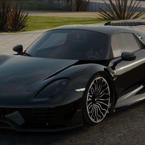 Porsche 918 Spyder 2014 Blek