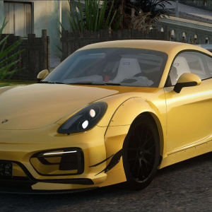 Porsche Cayman GTS 2015 Yellow