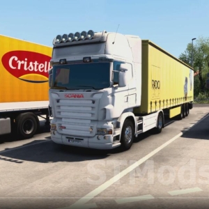 Mod Scania R & Streamline V8 versiunea de sunet stoc 10.1 pentru Euro Truck Simulator 2 (v1.53.x)