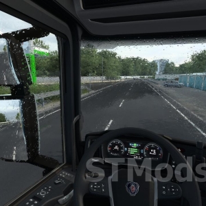 Mod Better Raindrops versiunea 2.1.7 pentru Euro Truck Simulator 2 (v1.53.x)