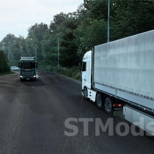 Mod Cold rain versiunea 0.45 pentru Euro Truck Simulator 2 (v1.52.x, 1.53.x)