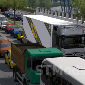 Brutal Traffic Mod versiunea 5.4 pentru Euro Truck Simulator 2 (v1.53.x)